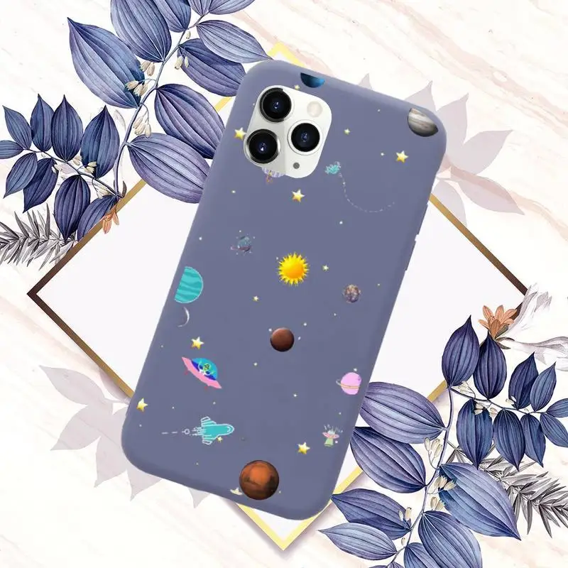

Starry Universe Phone Case Purple Candy Color for iPhone 11 12 mini pro XS MAX 8 7 6 6S Plus X SE 2020 XR