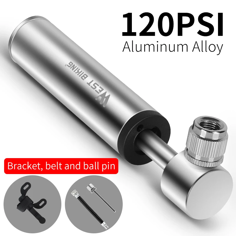 WEST BIKING мини велосипедный насос воздушный для шин Schrader Presta клапан шаровой