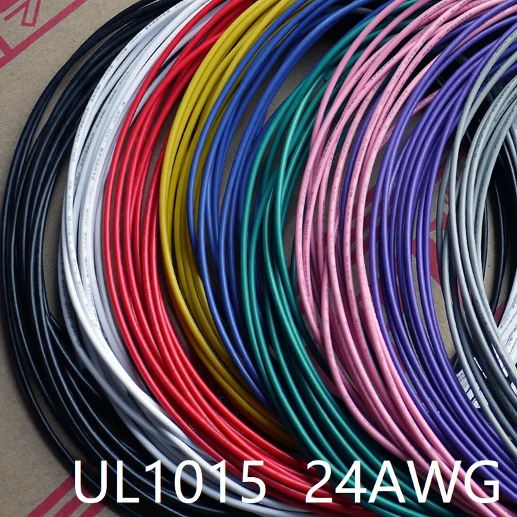 Изолированный электропровод из ПВХ UL1015 24AWG внешний диаметр 2 мм медный