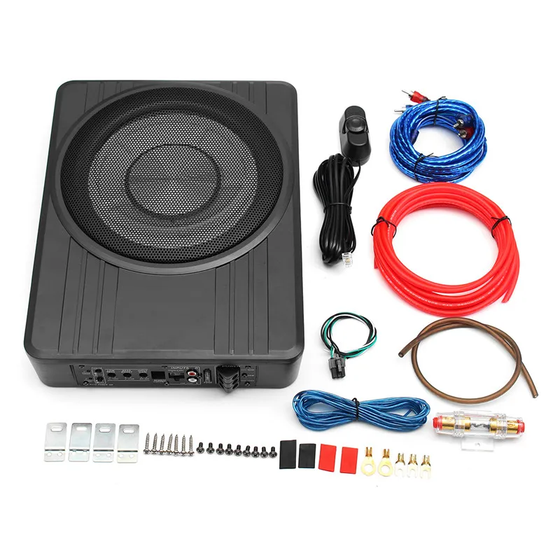 10 &quot600 Вт ультратонкий активный сабвуфер для автомобиля динамик под сиденьем