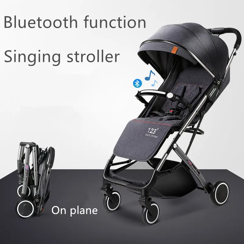 7 кг 2019 Bluetooth для раннего обучения музыкальная Роскошная детская коляска с