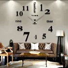 Акция 2020 Новые diy настенные часы домашний Декор большие римские зеркальные Модные Современные Кварцевые часы для гостиной часы Бесплатная доставка