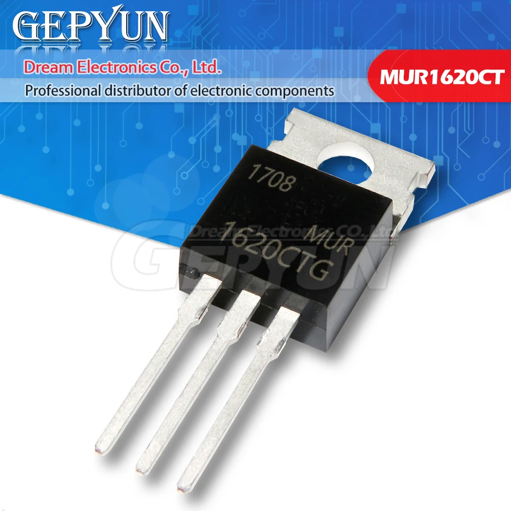 

10PCS MUR1620CTG TO220 MUR1620CT TO-220 MUR1620 1620CTG new and original IC