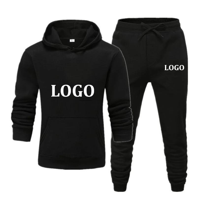 

CHAOP Custom Your Logo Autumn Winter Brand Men Track Suit Jogging Sportswear Set Fahion Printed Women Hoodies Pants Suit 2021