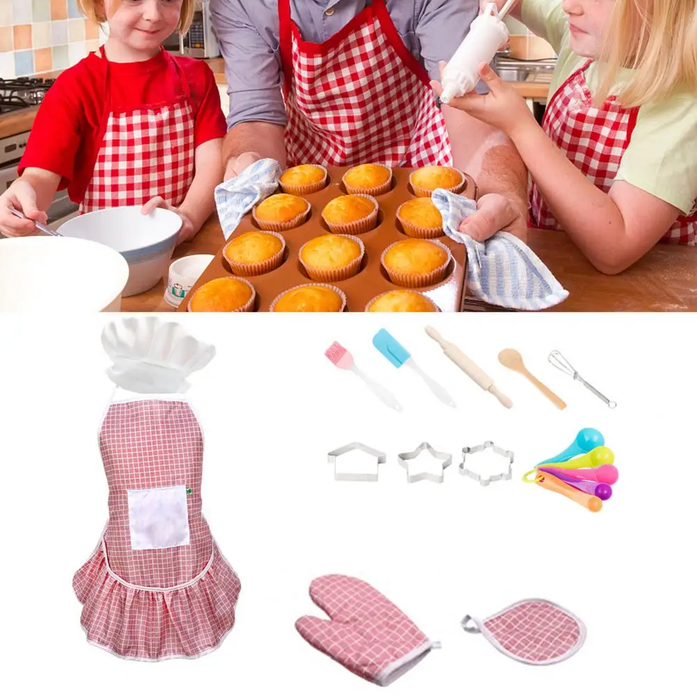 Cooking Toy Set Stimulate Imagination High Simulation Kitchen Dress Up Role Play Baking for Exercise Social Skills | Игрушки и хобби
