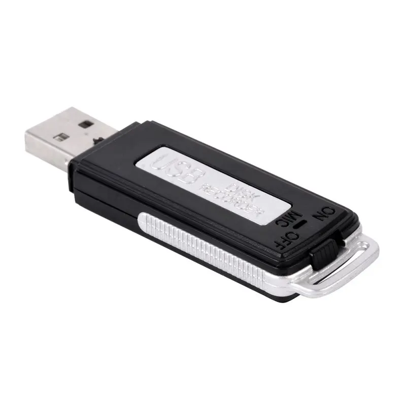 Мини 2 в 1 8 Гб USB ручка флеш-накопитель цифровой Аудио Диктофон 70 часов портативный