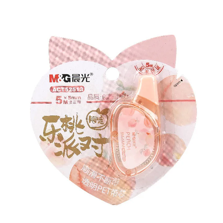 M &amp G ACT52513 Милая Корректирующая лента &quotSweet Peach Limited&quot Kawaii Белая клейкая школьные