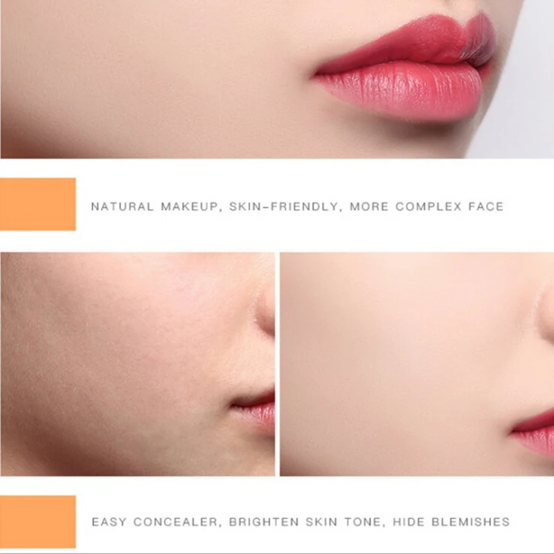 Натуральный цвет прессованной пудры Солнцезащитный светильник для лица тонкая