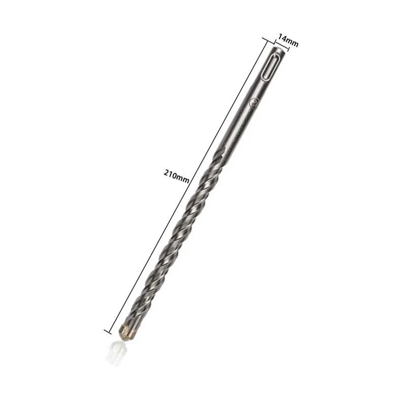 210 мм 14 SDS Plus Masonry Crosshead двойной спиральный молоток сверла|Сверла| |