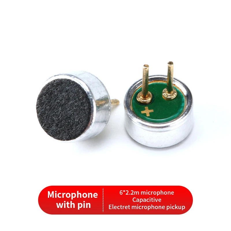 10 шт./лот микрофон 6*5 9*7 4 5*2 2 4*1 5 мм конденсаторный Electret звукосниматель 52DB 56DB MP3