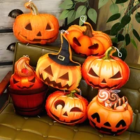 halloween pumpkin stuffed toy evil candy hat cherry cake moon eye triangle eyes pumpkin plush pillow kids holiday props gift