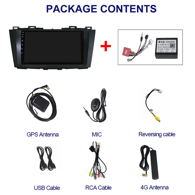 NaviFly 7862C 6G 128G Android 10 Car Multimedia Video Player For Mazda 5 3 CW 2010 - 2015 Built In Carplay Auto DSP GPS 1280*720 |