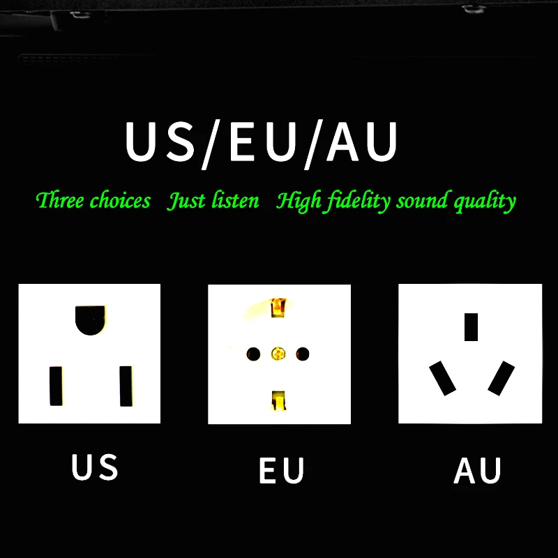 Hi End аудиокабель переменного тока с вилкой Стандарта США и ЕС для Fi домашнего