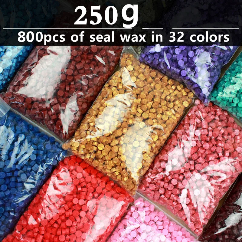 

250g Vintage Sealing Wax Tablet Pill Beads Envelope Wax Seal Sticks for Envelope Wedding Wax Seal Ancient 800pcs