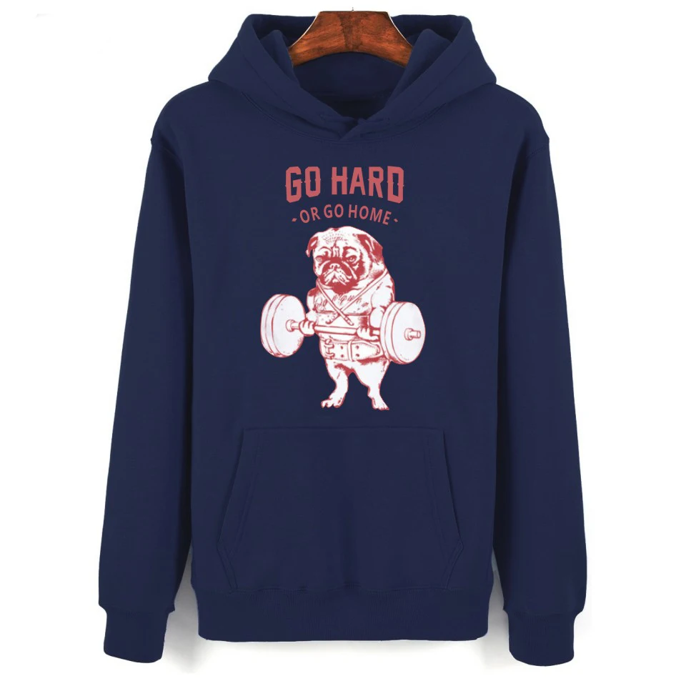 Модные креативные толстовки с капюшоном мопса классная новинка популярные