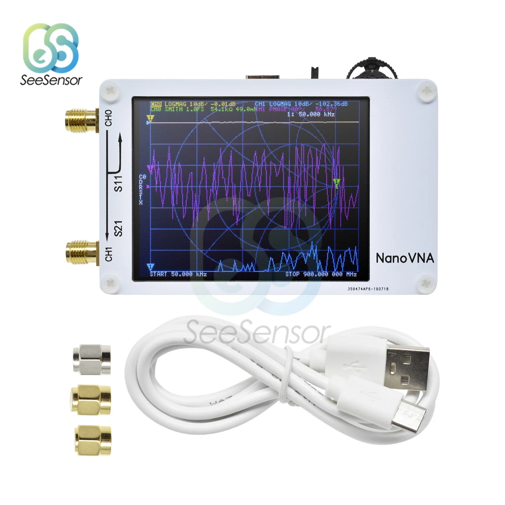 Векторный сетевой анализатор NanoVNA антенны цифровой сенсорный экран