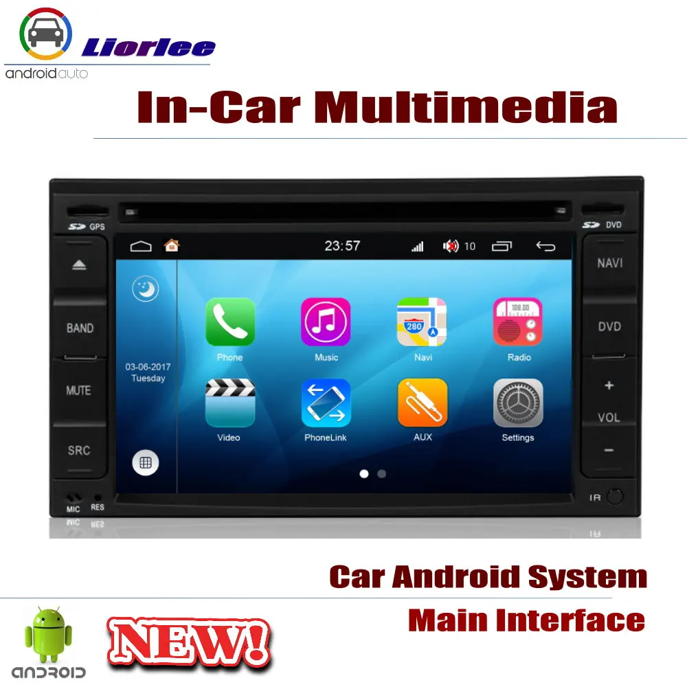 Для Hyundai townan 2001-2007 автомобильный Android плеер DVD GPS навигационная система HD экран