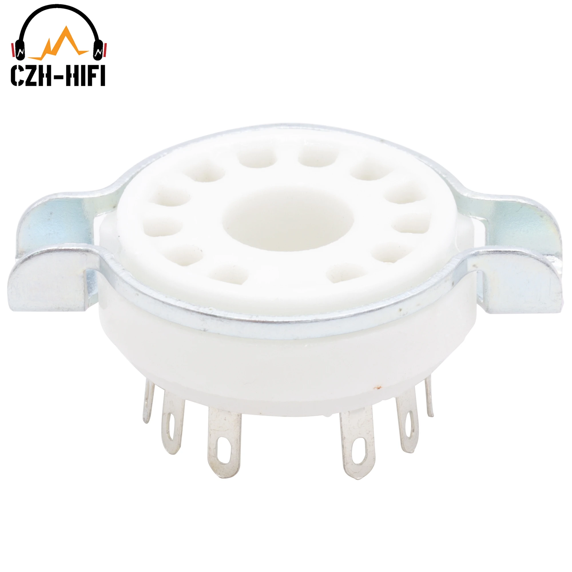 Фото 1pc 12pin B12C Ceramic Tube Socket Valve Base Power Lamp Jack for 50CA10,6CA10,6HF5,6C10 6JB5  6GE5 8GU7 8AC9 9MN8 6EA4 Audio №5
