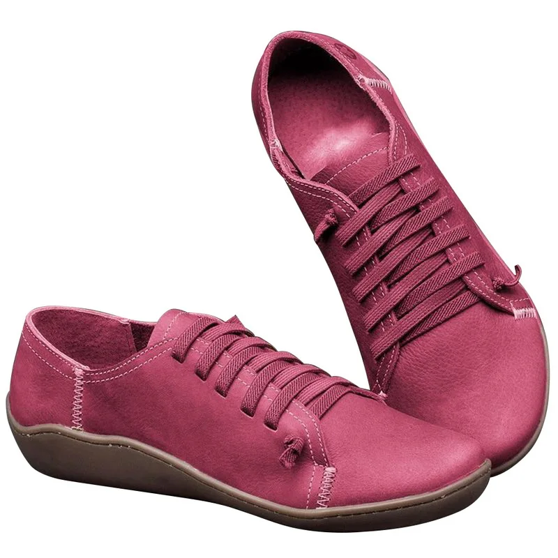 pink 3 Litthing; женские зимние ботинки; весенние кожаные ботильоны на плоской подошве; женские короткие коричневые ботинки на меху; женские ботинки на шнуровке - Цвет: pink 3