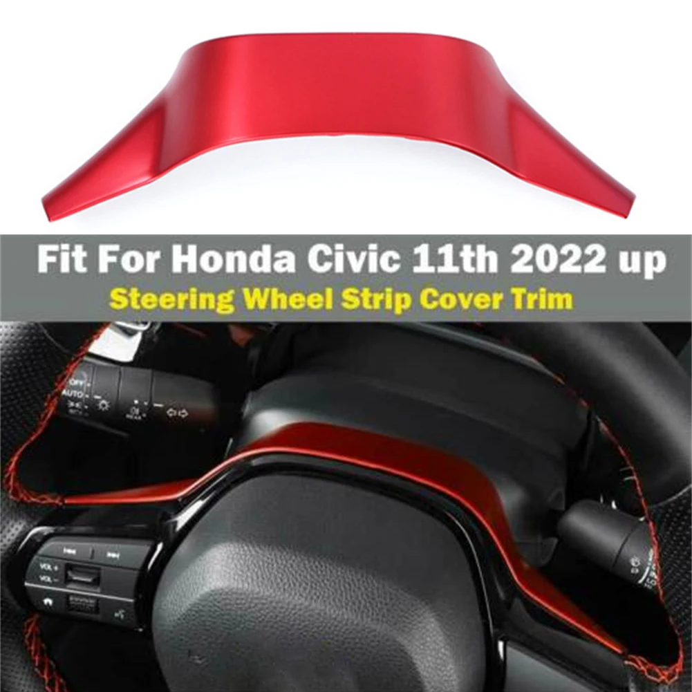 

Матовый красный чехол для руля, украшение для Honda Civic 11 2022