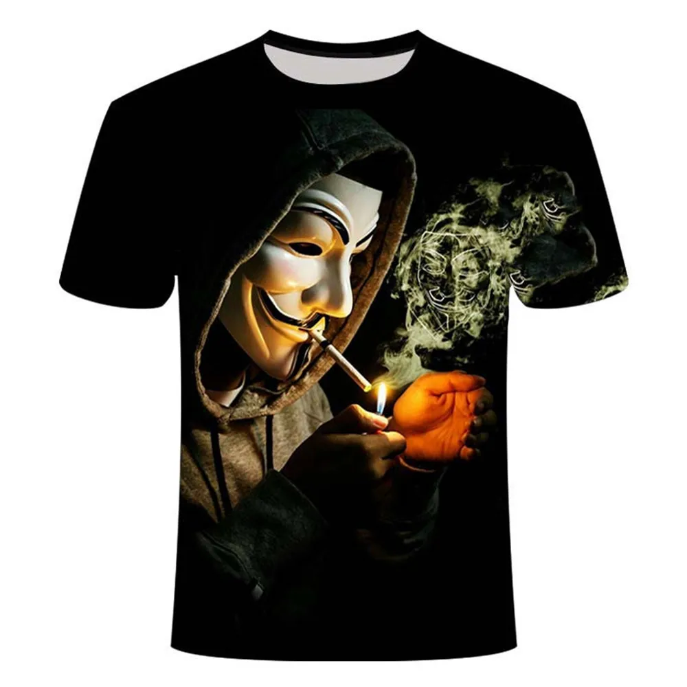 

2020 hot-sale Clown 3D Printed T Shirt Men Joker Face Male tshirt 3d Clown Short Sleeve Funny T Shirts Tops & Tees XXS-6XL