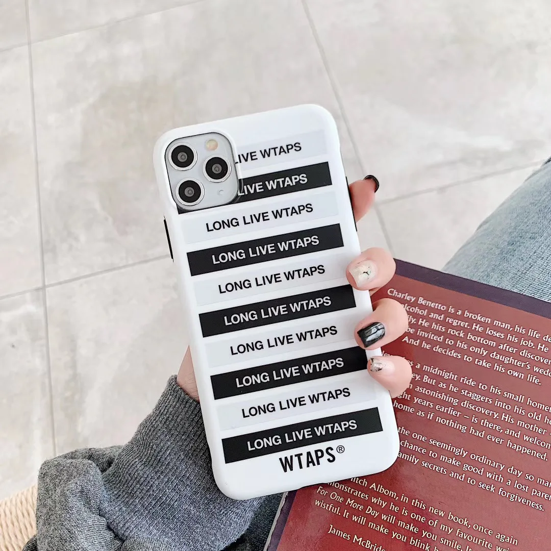 Японский роскошный модный Мягкий силиконовый чехол Wtaps для iPhone 11 Pro 7X7 plus 6 6S 8 8plus X XS