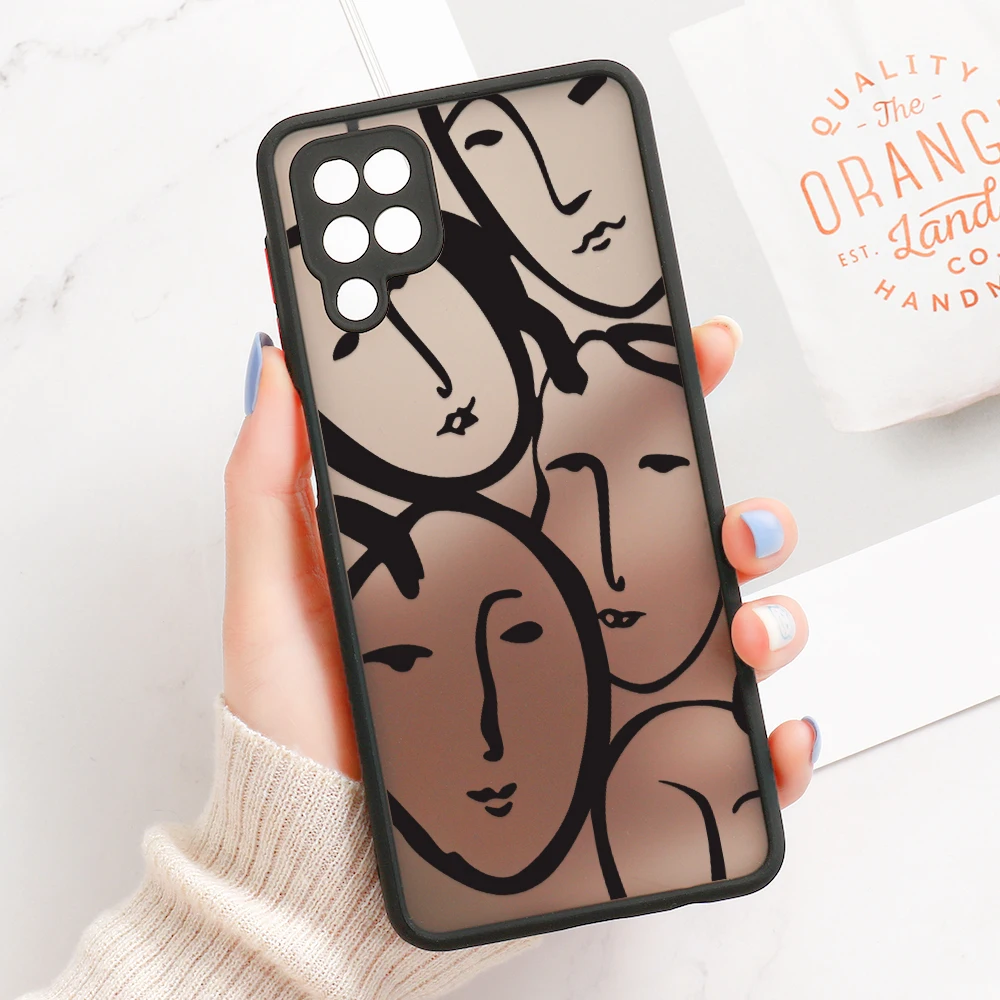 Чехол для Samsung A32 A52 A72 A51 A71 A12 A21S A31 A42 A50 A11 чехол S21 Ultra S20 FE S10e Plus матовый с сексуальной