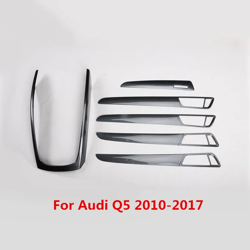 Наклейка на панель шестерни автомобиля из углеродного волокна для Audi Q5 2010 2011 2012