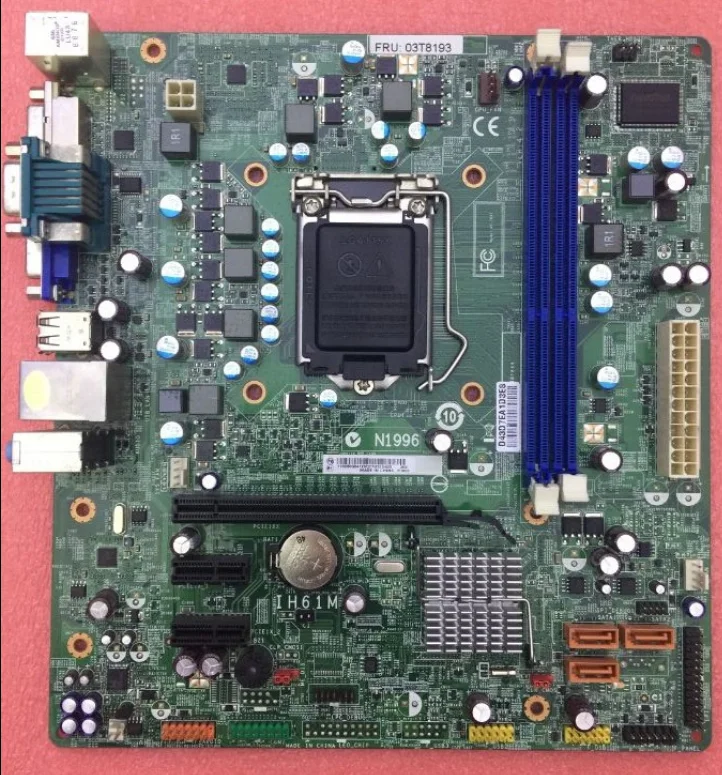 

Тест предварительной отправки для IH61M VER: 1,0 оригинальная б/у материнская плата