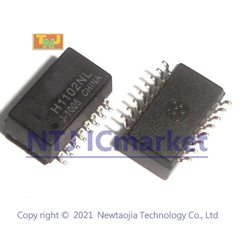 10 PCS H1102NL SMD-16 H1102 LAN DISCRETE TRANSFORMER MODULES | Filters