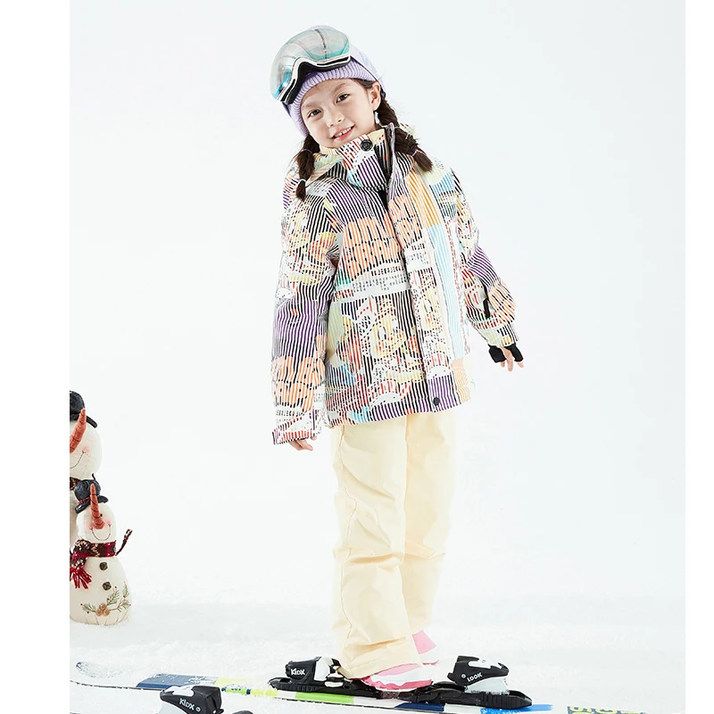 Children Warm Waterproof Snow Jumpsuit 2021 New Children One-Piece Ski Jumpsuit -30 Degree Girls Snowboard Ski Suit Kids Clothes