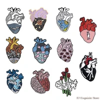 1 pc anatomical heart pins brooch medical anatomy brooch heart neurology pins badge anatomy jewelry gifts for medical students