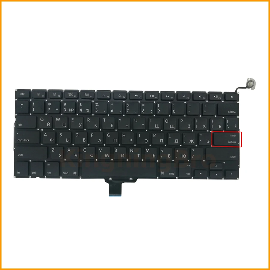 Клавиатура новая A1278 для ноутбука Macbook Pro 13 дюймов русская клавиатура английская