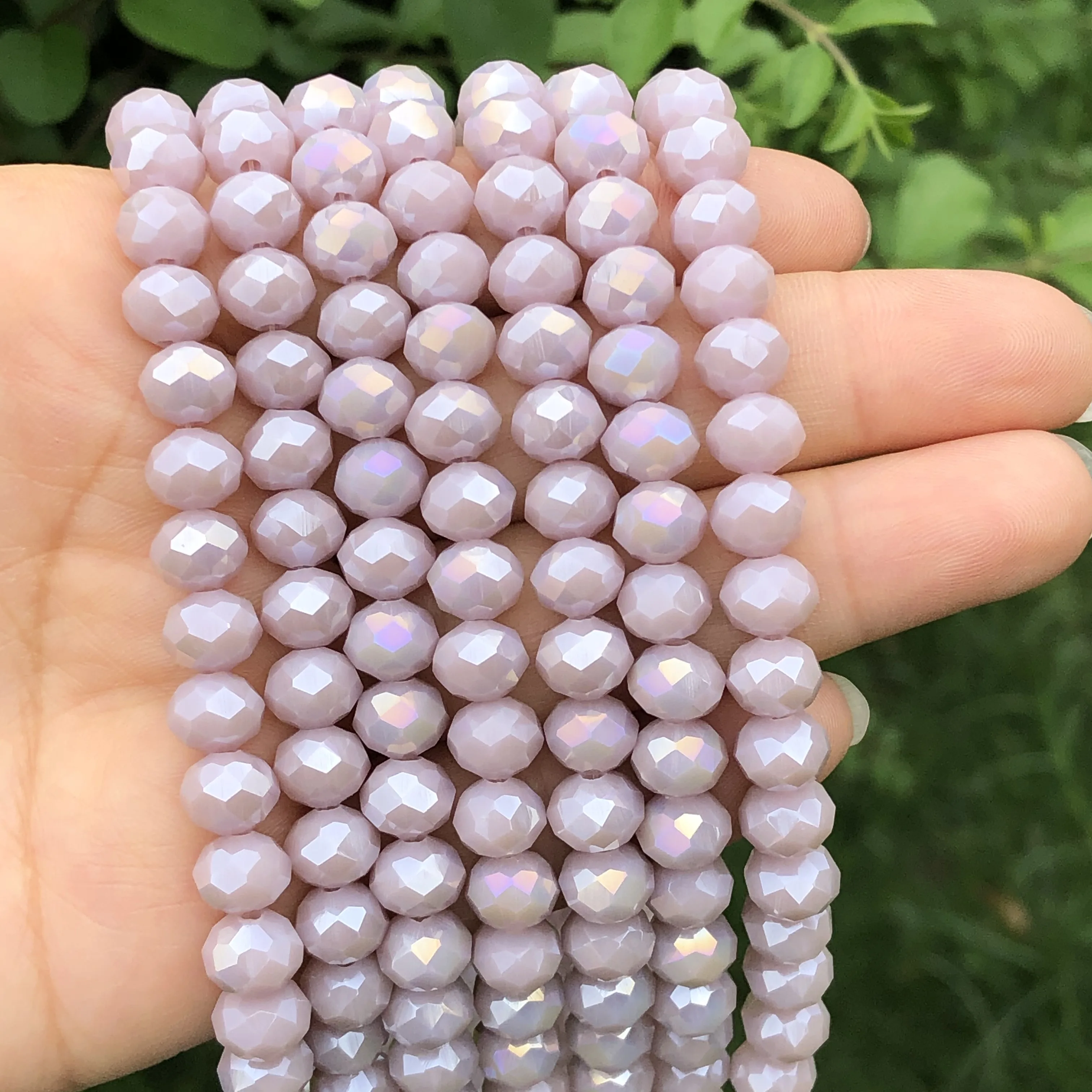 Граненые AB фиолетовые бусины Рондель Хрустальные стеклянные Свободные