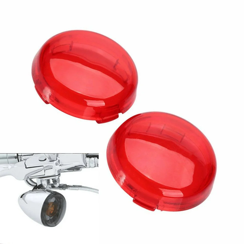 

2x Light Cover Cover For Harley Sportster Dyna Softail XL883 48 Lamp Lens Duable Newest Protable