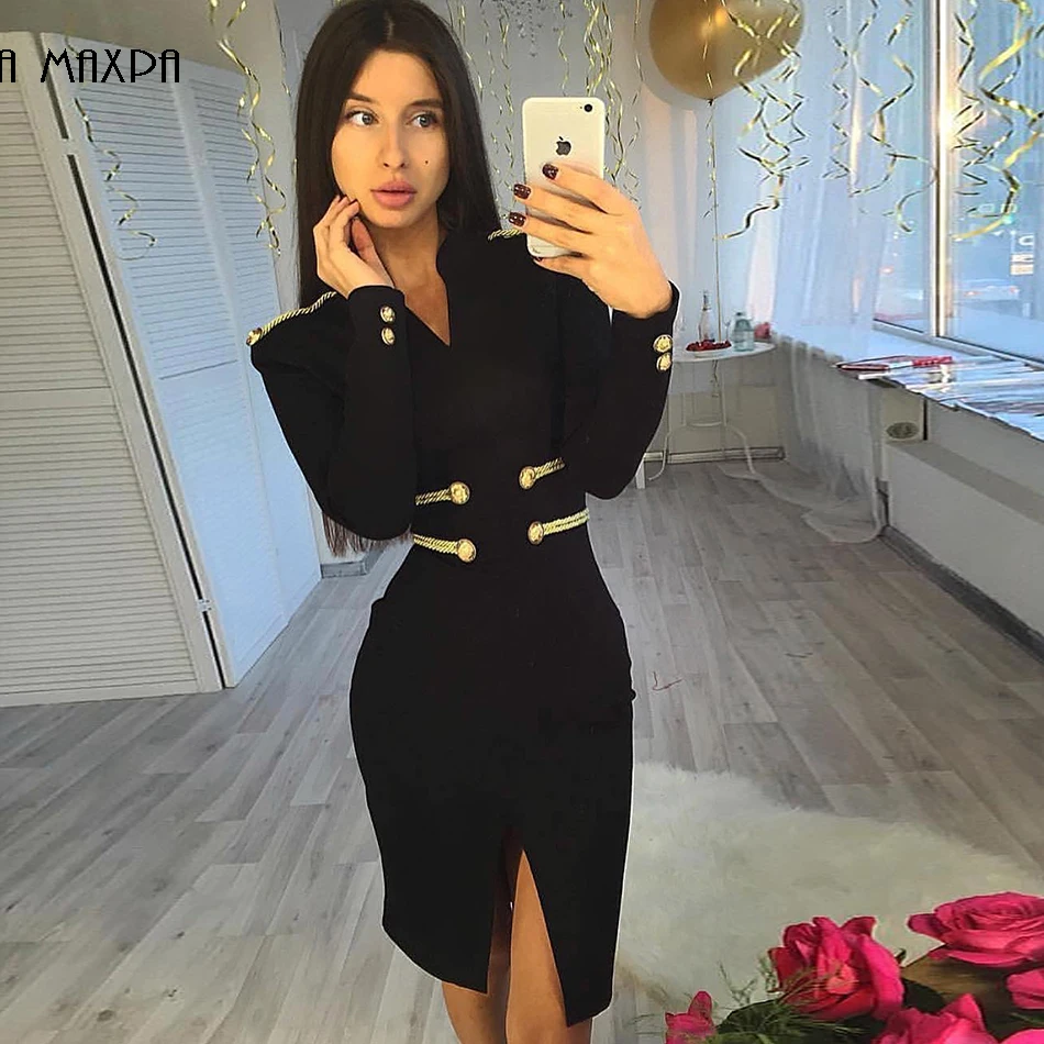 Новая мода повязки женское платье 2020 черное сексуальное облегающее Знаменитости