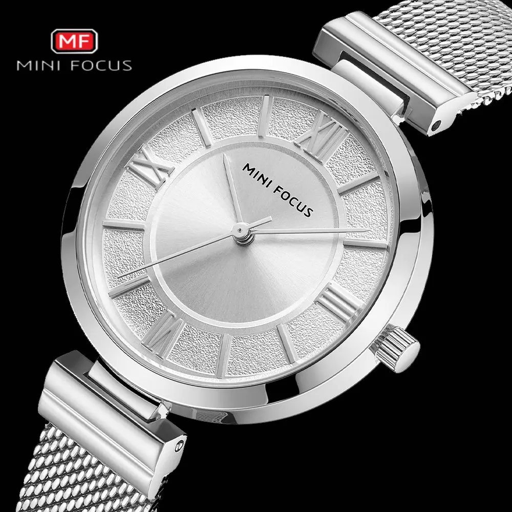 MINIFOCUS Artsy элегантные часы для женщин модные простые женские кварцевые