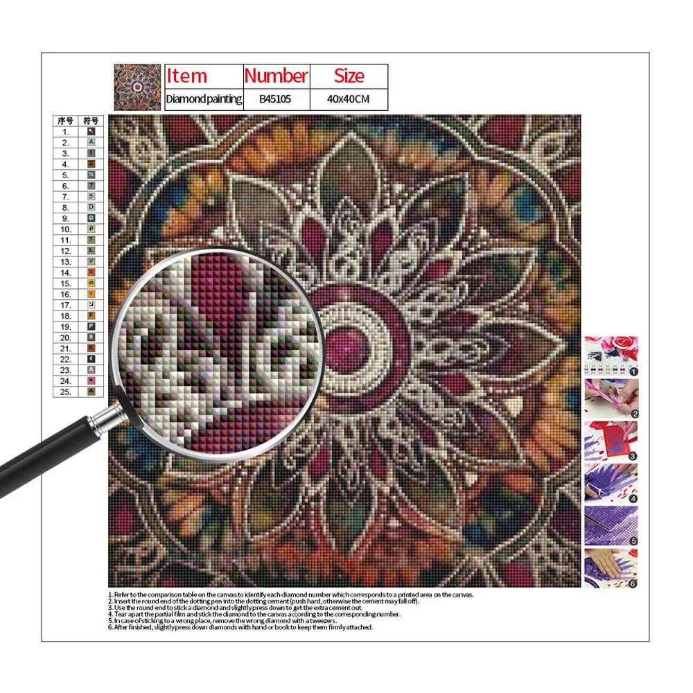5d diy broderies diamants Mandala Home Декоративная Бриллиантовая мозаика алмазная живопись