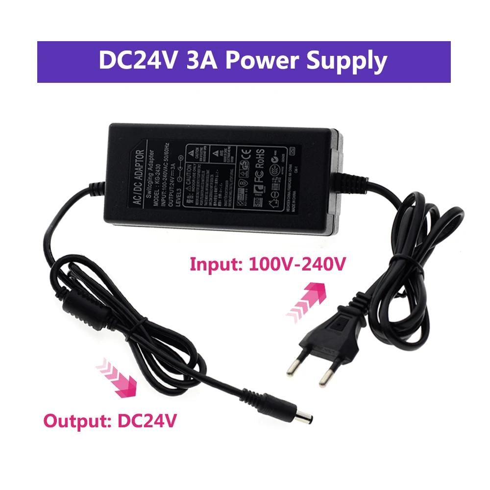 DC 5V 12V 24V Трансформаторы освещения 1A/2A/3A/5A/6A/8A/10A адаптер питания для светодиодной
