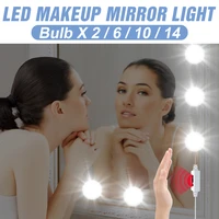 led vanity mirror light 12v led makeup lamp hollywood bulb usb makeup mirror light led bathroom lighting hand sweep dimming lamp