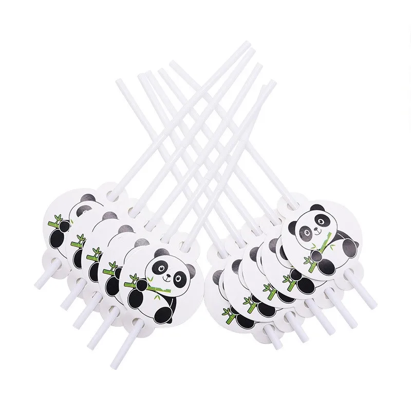 Милые шарики из фольги панды в виде животных принадлежности для тематической