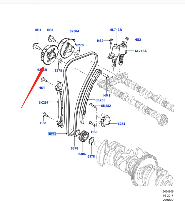 

VVT Intake Exhaust Camshaft Sprocket Actuator for LAND ROVER LR2 Evoque Discovery Sport Jaguar LR095897 033733 CJ5E6C524AE 525AE