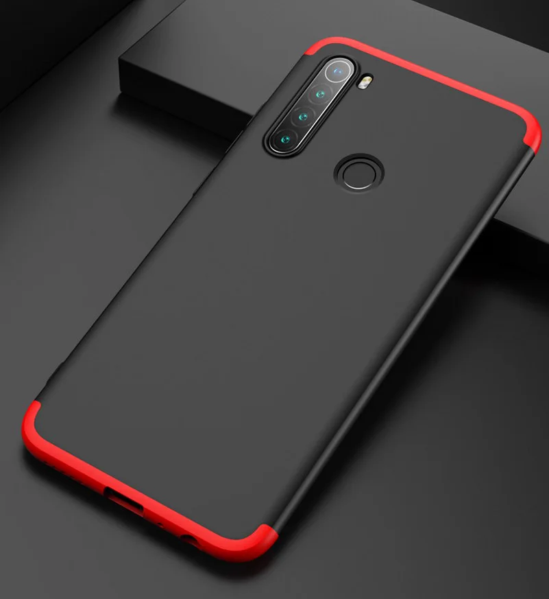 3 in 1 full protective case for xiaomi redmi note 8t case full back cover for xiaomi redmi note 8 pro note8 hard phone case free global shipping