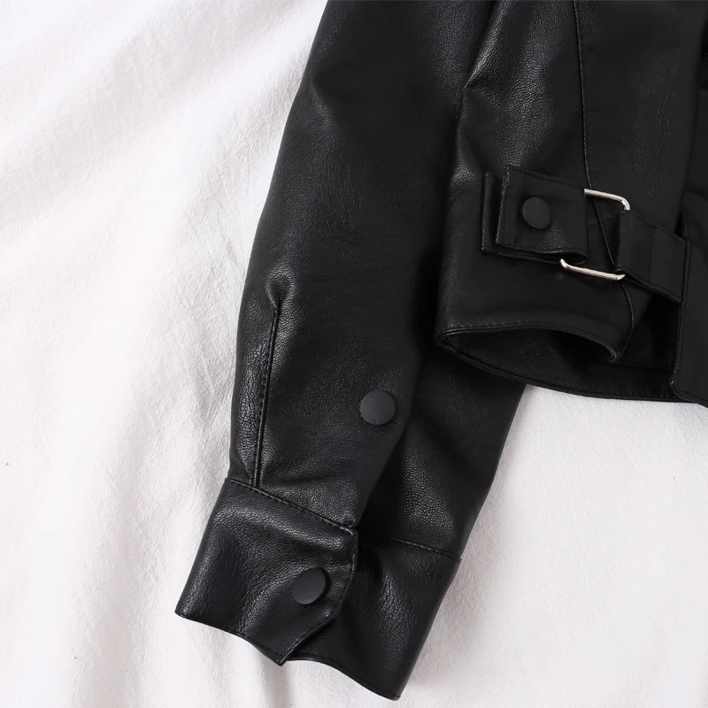 Gagarich Women Jacket Korean Pu Leather Short 2020 Autumn Winter Version High Waist Loose Fashion Coat | Женская одежда