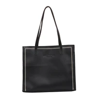 2020 new autumn winter women pu fashion vintage tote bag large capacity shopping bags female simple handbag