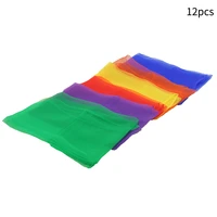 12pcsset square scarf sports outdoor game entertainment juggling decorative gift kids children accessories stage performance