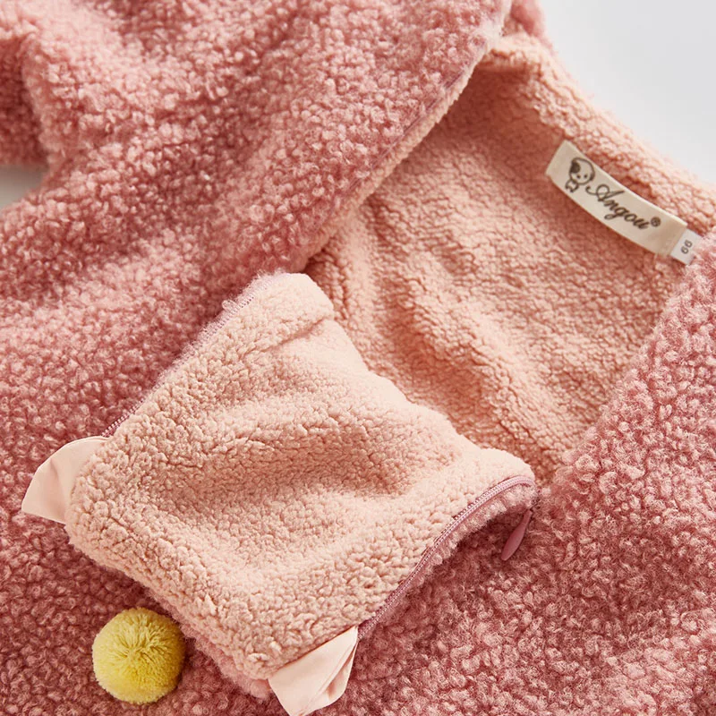 

MILANCEL winter baby clothing thicken lining baby girls rompers infant boys jumpsuits prom baby rompers