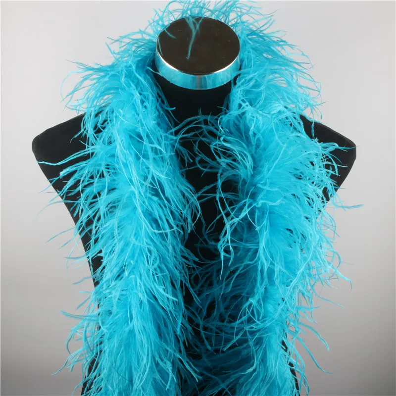 Красивый 6 слоев 2 шт./лот высокое качество пушистое страусиное перо боа черный