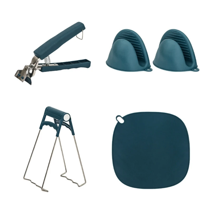 

Движущийся держатель для чашек, силиконовый держатель для кастрюль, термостойкие силиконовые прихваты для приготовления пищи