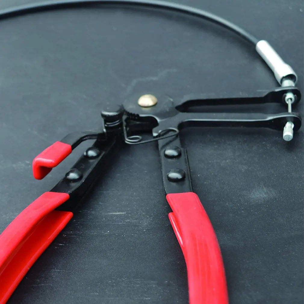 Auto Vehicle Tools Cable Type Flexible Wire Long Reach Hose Clamp Pliers for Car Repairs Hose Clamp Removal Hand Tools